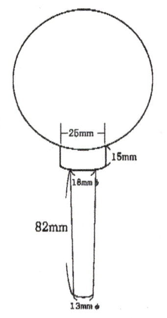 国旗球 金球 11.5cm 差し込み式 - 国旗玉 – 日本の四季・行事の店 木瓜屋